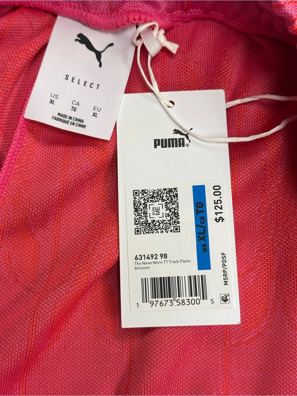 Puma The NeverWorn V T7 Track Pants in Blossom Pink X-Large